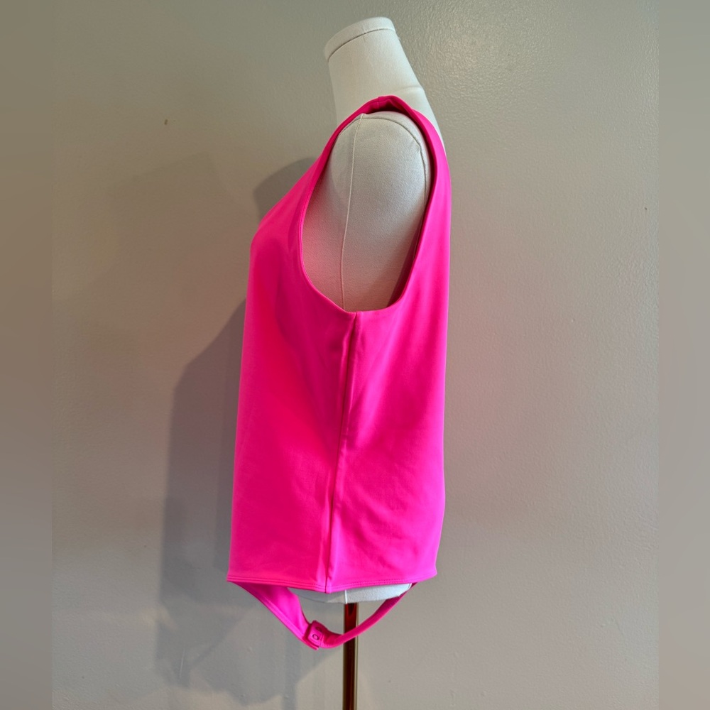 Express Body Contour Neon Pink Bodysuit - Picture 4 of 6
